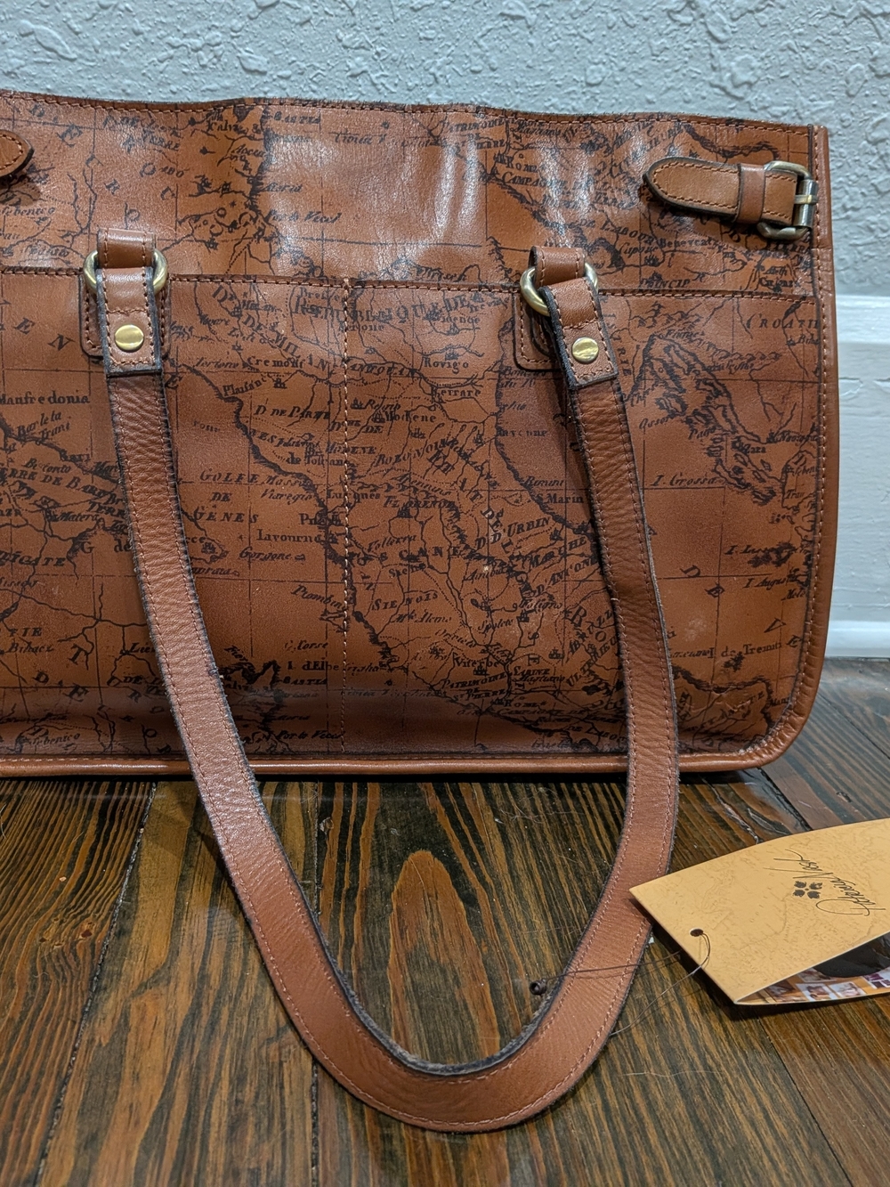 NEW Patricia Nash Large Brown Leather Bag